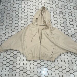 Zara oversized cream jacket